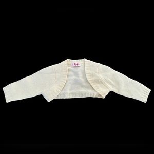 IL GUFO***Ivory Cardigan Shrug Baby Girl***3 Mo. $229